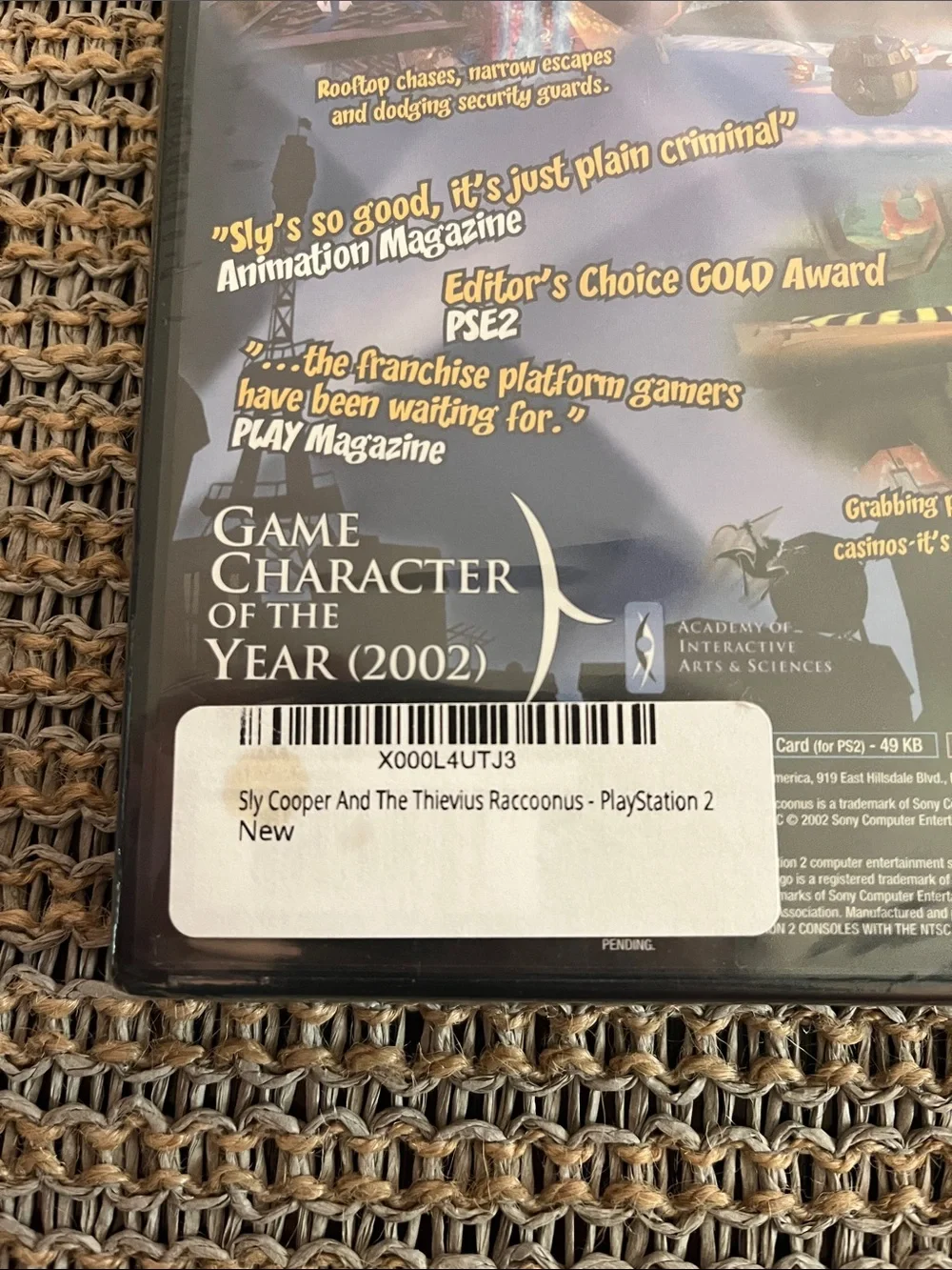 Sony PlayStation 2 Sly Cooper Greatest Hits – Blue and Red Artwork